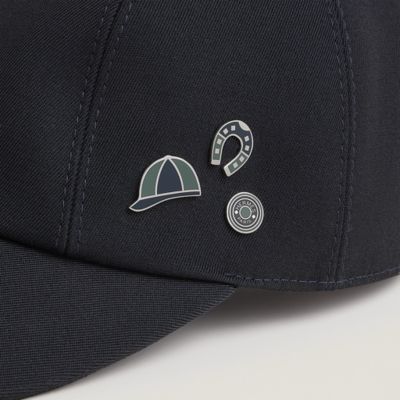 HERMES MILES CAP マイルス ゴム 60 NAVY 大人気＊【HERMES】エルメス キャップ マイルス・ゴム (HERMES